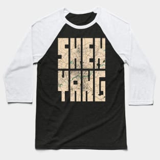 Shenyang, Germany City Map Typography - Vintage Baseball T-Shirt